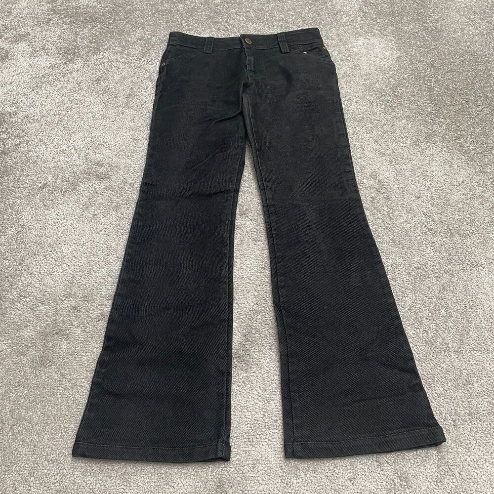 Prairie Bootcut Denim Jeans Juniors Large Black Mid Rise Cotton Casual 28x28.5